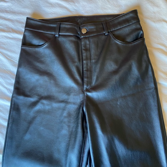 Dynamite Gisele Faux Leather Straight Leg Pants - Picture 6 of 7